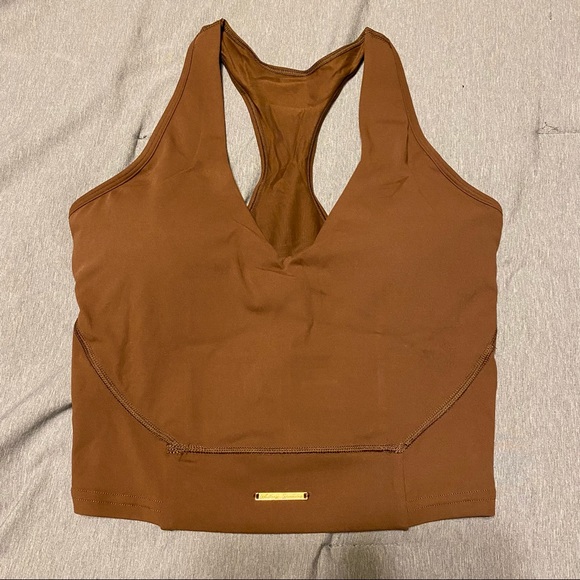 Gymshark Whitney Crop Tank - Dandelion Brown - Picture 2 of 3